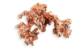 Copper Metal - chemical element with the symbol Cu atomic number 29