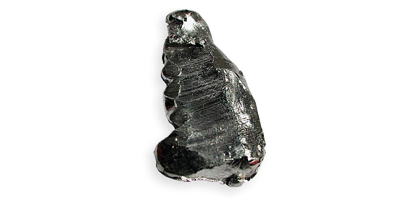 Indium Metall - chemisches Element mit dem Symbol In Ordnungszahl 49
